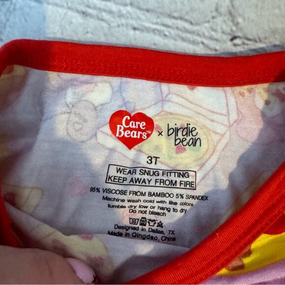 Birdie Bean Care Bear Pizza Bamboo Pajama Set - Picture 3 of 4